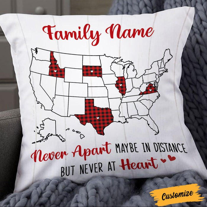 Personalized Family Long Distance Pillow DB61 30O36 1