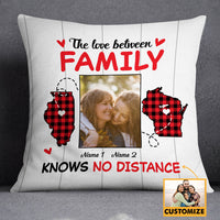 Personalized Long Distance Family Photo Pillow DB93 23O18 thumb 1