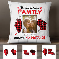 Personalized Long Distance Family Photo Pillow DB93 23O18 thumb 1