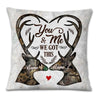 Personalized Deer Hunting Couple Pillow DB41 26O23 1