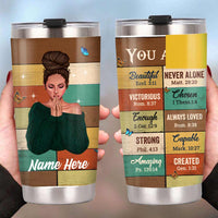 Personalized BWA You Are Beautiful Steel Tumbler SB134 24O57 thumb 1