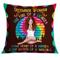 Personalized Hippie Girl Pillow DB36 26O34 thumb 1