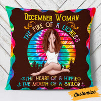 Personalized Hippie Girl Pillow DB36 26O34 thumb 1