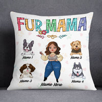 Personalized Dog Mom Fur Mama Pillow DB35 26O53 thumb 1