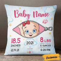 Personalized Baby Birth Announcement Pillow DB62 26O57 thumb 1