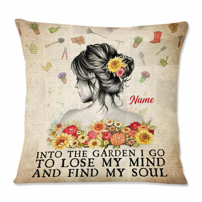 Personalized Love Gardening Into The Garden I Go To Lose My Mind Pillow DB64 85O57 1