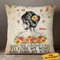 Personalized Love Gardening Into The Garden I Go To Lose My Mind Pillow DB64 85O57 thumb 1