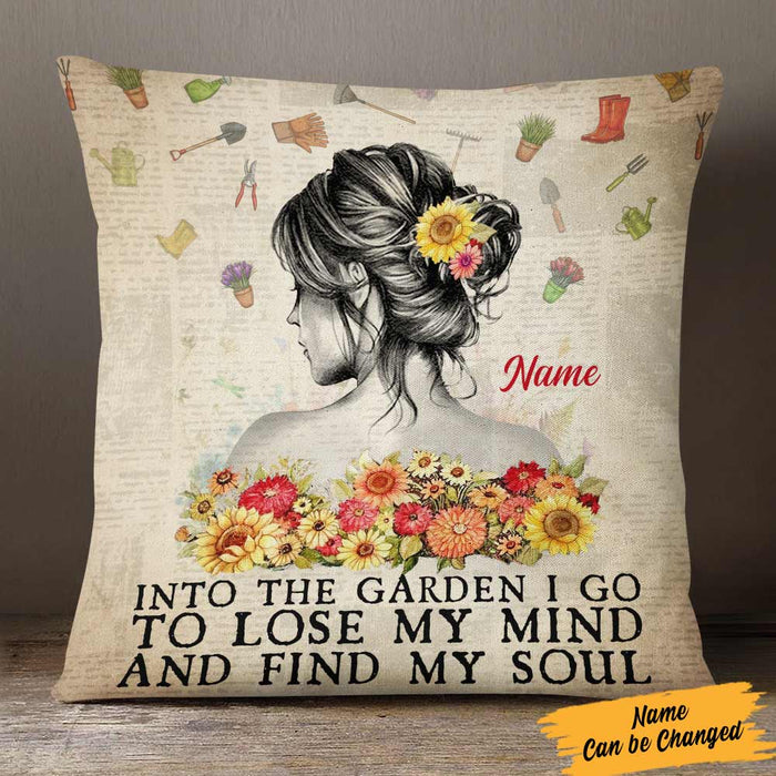 Personalized Love Gardening Into The Garden I Go To Lose My Mind Pillow DB64 85O57 1