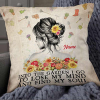 Personalized Love Gardening Into The Garden I Go To Lose My Mind Pillow DB64 85O57 thumb 1