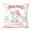 Personalized Baby Birth Announcement Elephant Pillow DB64 26O58 thumb 1