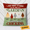 Personalized Love Gardening With Chicken Pillow DB66 95O58 thumb 1