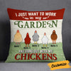 Personalized Love Gardening With Chicken Pillow DB66 95O58 thumb 1