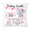 Personalized Elephant Baby Birth Announcement Pillow DB61 87O47 1