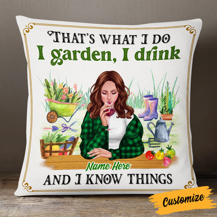 Personalized Love Gardening That's What I Do Pillow DB66 26O53 1