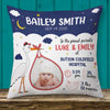 Personalized Photo Baby Birth Announcement Pillow DB63 87O66 thumb 1