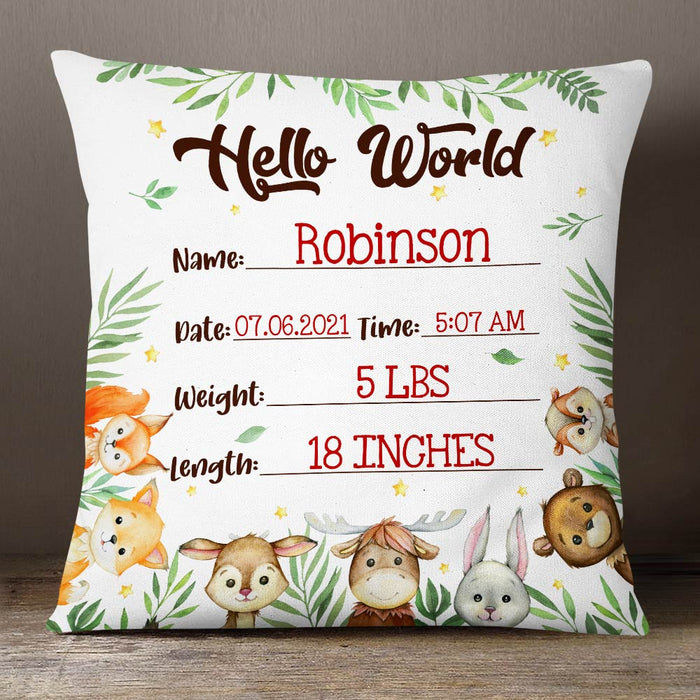 Personalized Baby Birth Announcement Pillow DB61 23O36 1