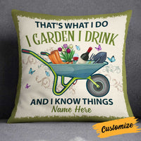Personalized Girl Who Love Gardening Pillow DB67 95O34 thumb 1