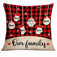 Personalized Family Dog Cat Christmas Pillow OB275 81O34 thumb 1