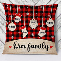 Personalized Family Dog Cat Christmas Pillow OB275 81O34 thumb 1
