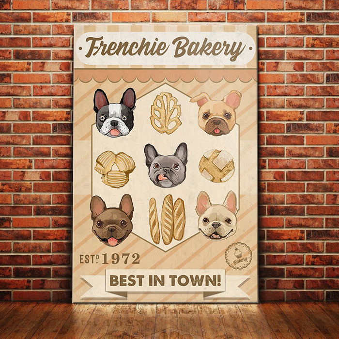 French Bulldog Bakery Canvas FB1802 85O36 1