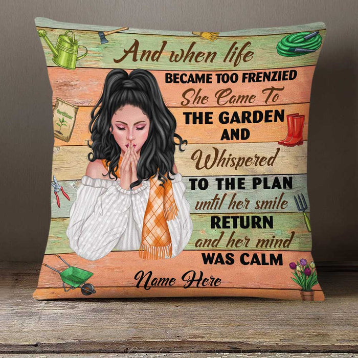 Personalized Love Gardening Pillow DB64 30O23 1