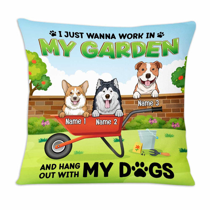 Personalized Love Gardening Dog Pillow DB67 26O47 1