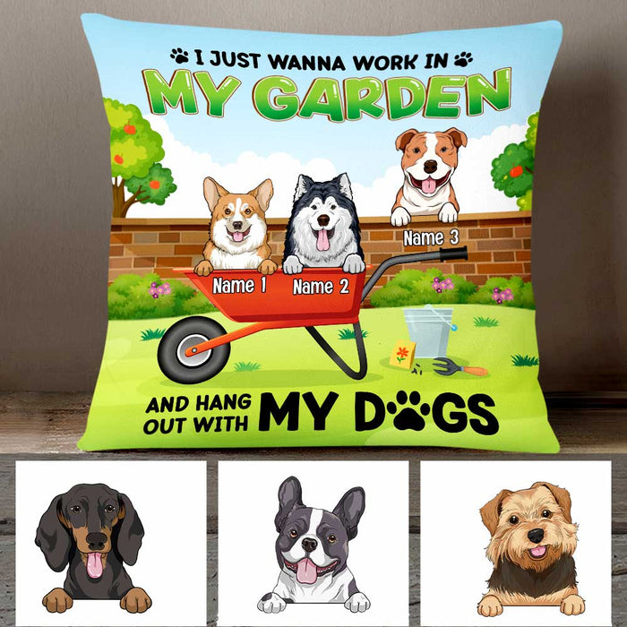 Personalized Love Gardening Dog Pillow DB67 26O47 1