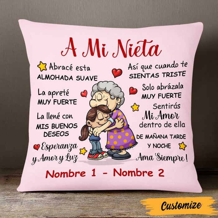 Almohada Happy Numbers Personalized Grandma Mom Mamá
