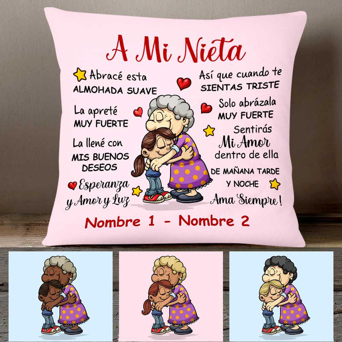 Personalized Grandma Mom Mamá Abuela Spanish Pillow DB71 29O47 1