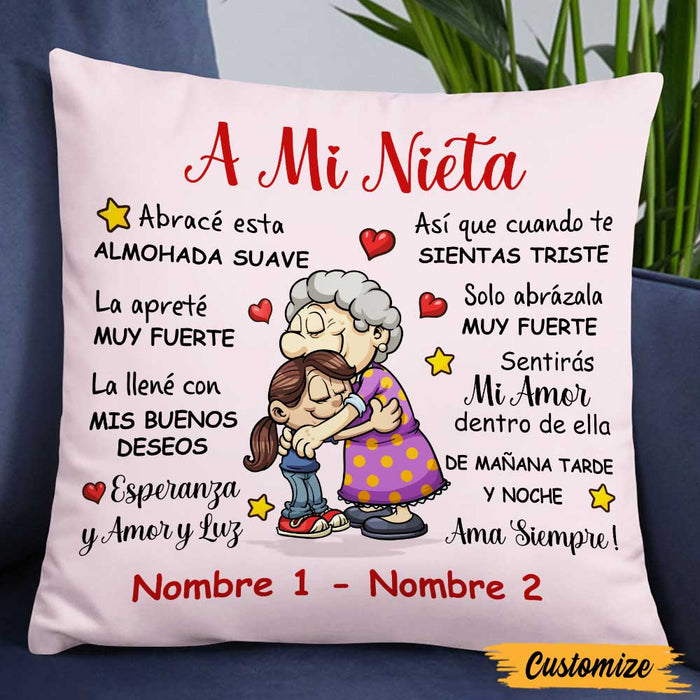 Personalized Grandma Mom Mamá Abuela Spanish Pillow DB71 29O47 1