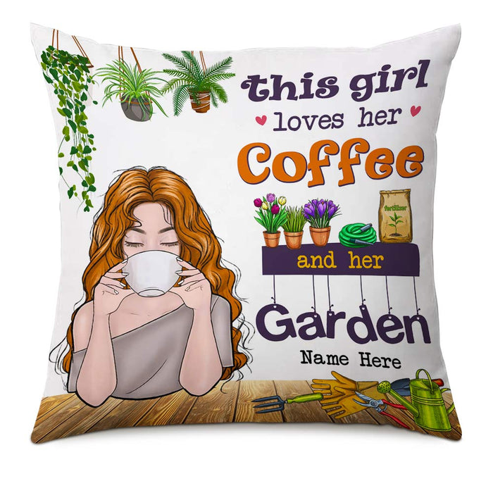 Personalized Love Gardening And Coffee Pillow DB65 30O66 1