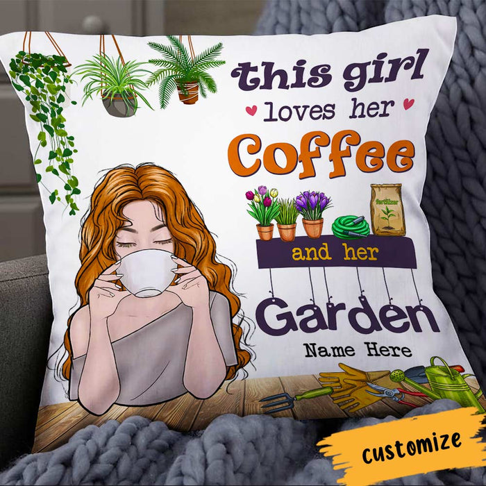 Personalized Love Gardening And Coffee Pillow DB65 30O66 1