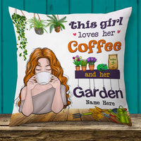 Personalized Love Gardening And Coffee Pillow DB65 30O66 thumb 1