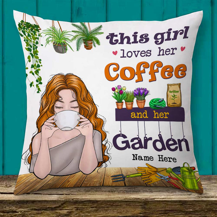 Personalized Love Gardening And Coffee Pillow DB65 30O66 1