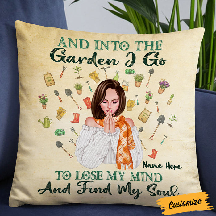 Personalized Love Gardening Pillow DB66 30O36 1