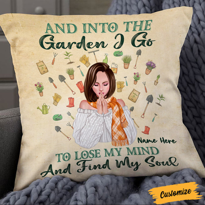 Personalized Love Gardening Pillow DB66 30O36 1