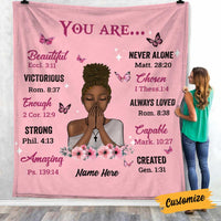 Personalized God You Are Blanket NB244 30O58 thumb 1