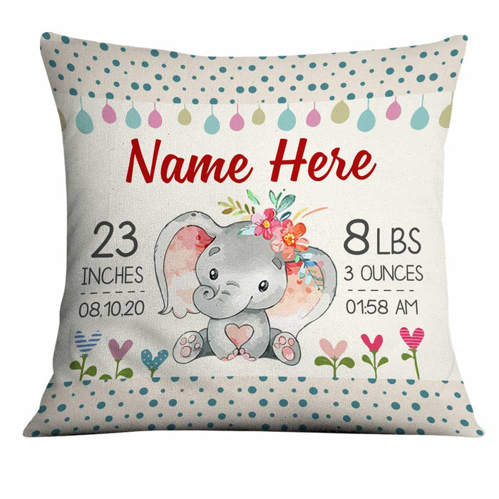 Personalized Baby Birth Announcement Pillow DB63 23O34 1