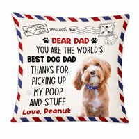 Personalized Dog Dad Pillow DB67 30O47 thumb 1