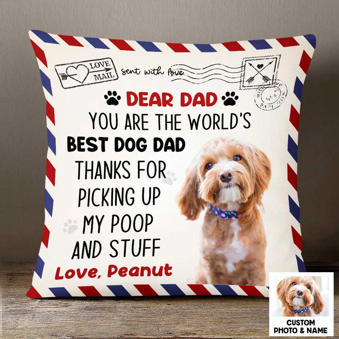 Personalized Dog Dad Pillow DB67 30O47 1
