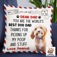Personalized Dog Dad Pillow DB67 30O47 thumb 1