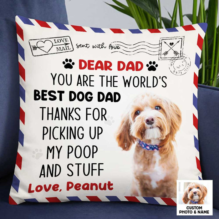 Personalized Dog Dad Pillow DB67 30O47 1
