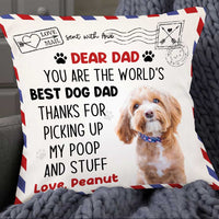 Personalized Dog Dad Pillow DB67 30O47 thumb 1