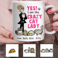 Personalized Crazy Cat Lady Mug OB281 95O34 thumb 1