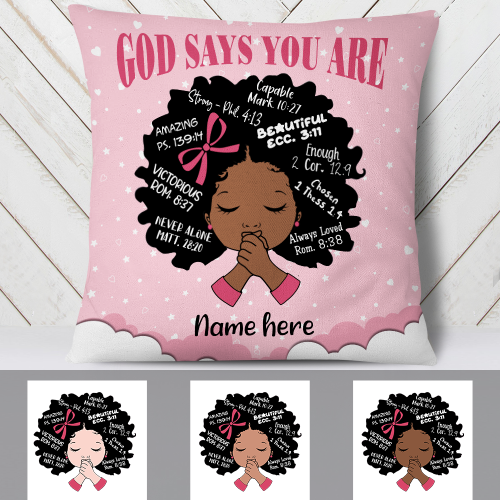 Personalized Baby BWA God Says You Are Pillow DB91 85O24