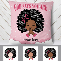 Personalized Baby BWA God Says You Are Pillow DB91 85O24 thumb 1