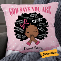 Personalized Baby BWA God Says You Are Pillow DB91 85O24 thumb 1