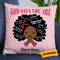 Personalized Baby BWA God Says You Are Pillow DB91 85O24 thumb 1