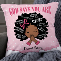 Personalized Baby BWA God Says You Are Pillow DB91 85O24 thumb 1