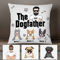 Personalized Dog Dad Pillow DB610 95O58 thumb 1